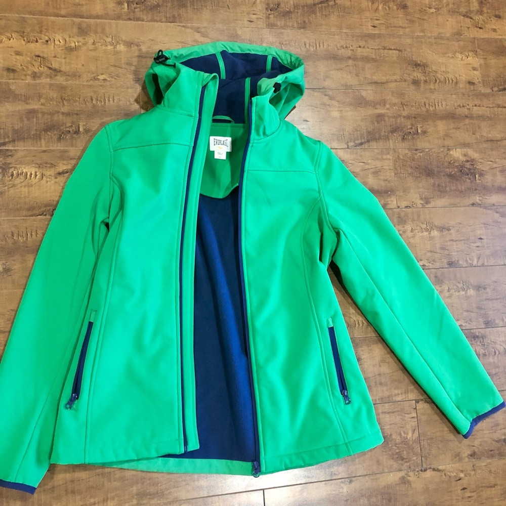 New Everlast women’s waterproof microfleece lined jacket size Small Pine Green